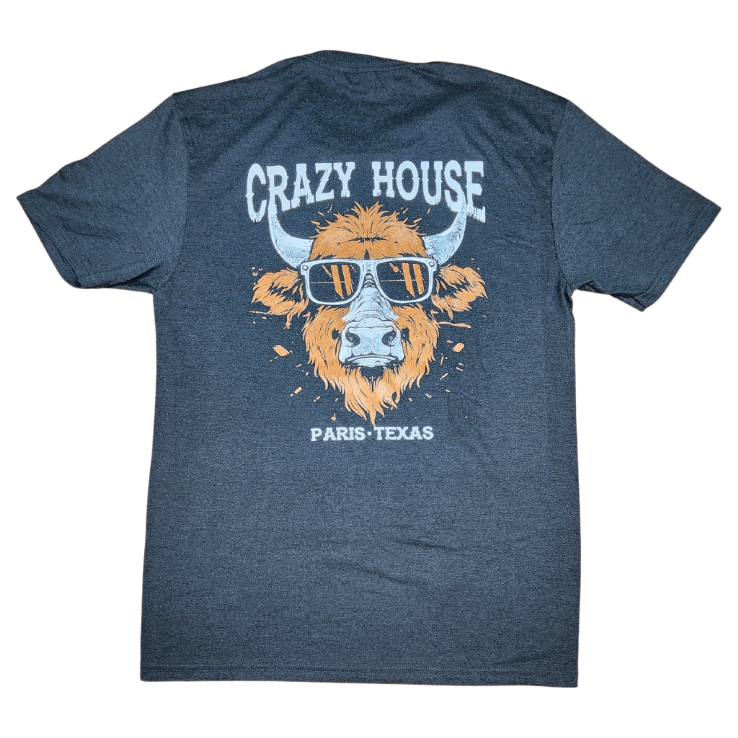 Crazy House Cool Cow T-Shirt DM130-BLK.FROST-46260 - Crazy House Western Wear
