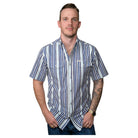 Men's Ferrell "The Wyatt" Blue Short Sleeve Snap FPS1002595 - Crazy House Western Wear