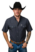 Ferrell Men's The Cash Short Sleeve Pearl Snap Shirt FPS1026142