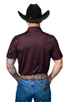 Ferrell Men's The Grant Pearl Snap Polo In Maroon FP1026151
