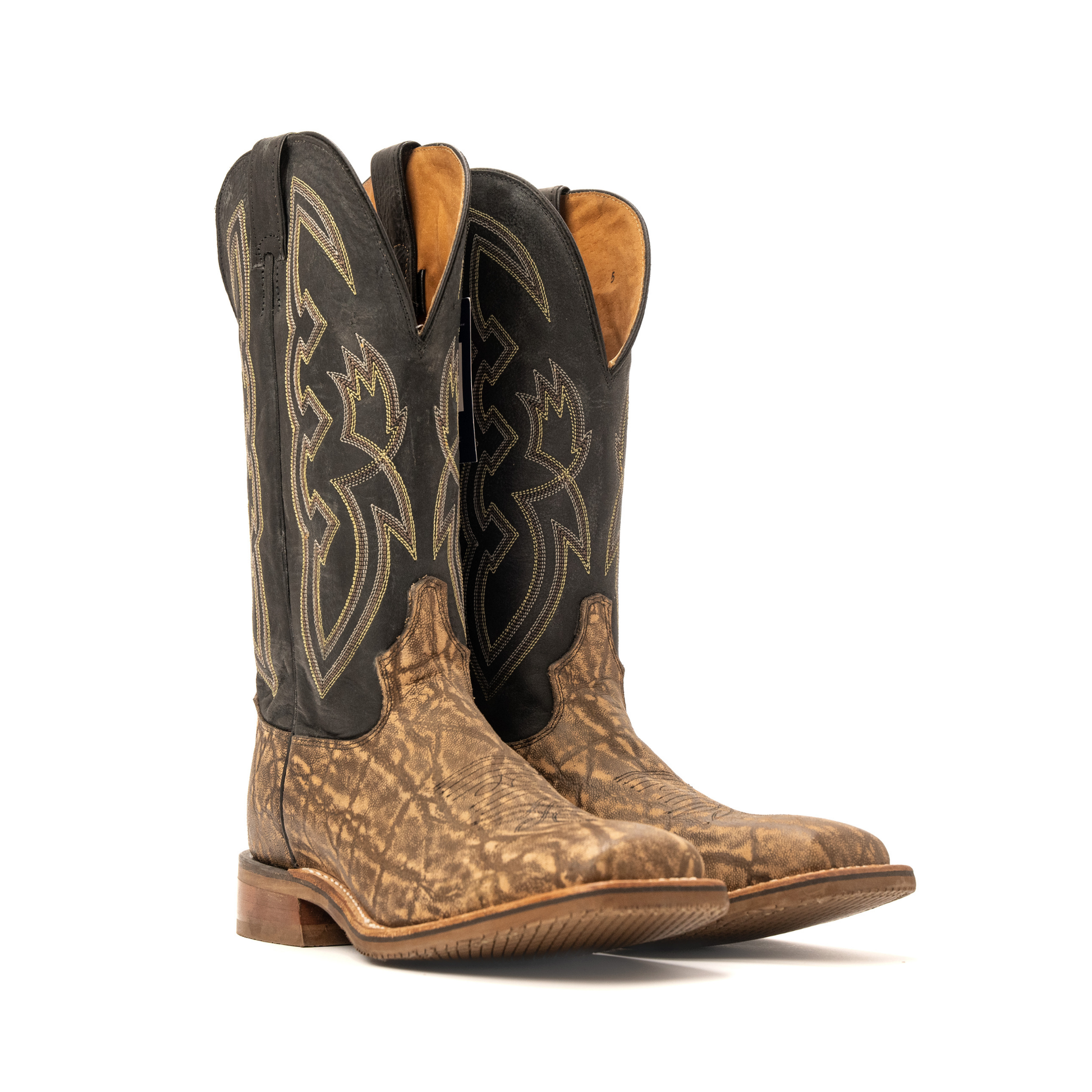 Men's Tony Lama Elephant Print Cowboy Boot 12" 7896 - Crazy House Western Wear