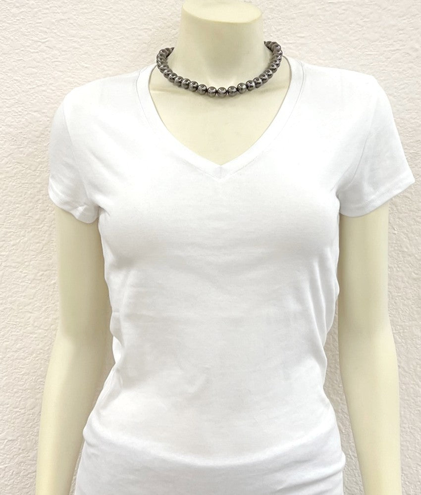 Isac Women's 16" 12mm Polish Western Bead Necklace 738036