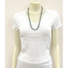 Women's Isac 26" Handmade 6mm Polish Navajo Turquoise Necklace 738050