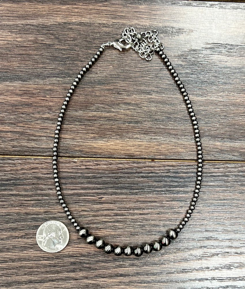 Isac Women's 15" Polish Western Bead Necklace 