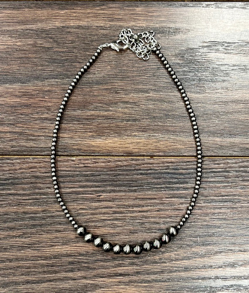 Isac Women's 15" Polish Western Bead Necklace 