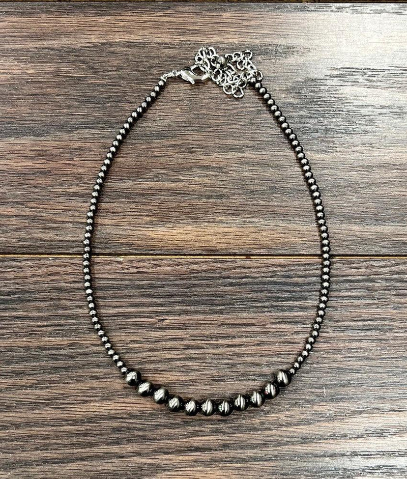 Isac Women's 15" Polish Western Bead Necklace 