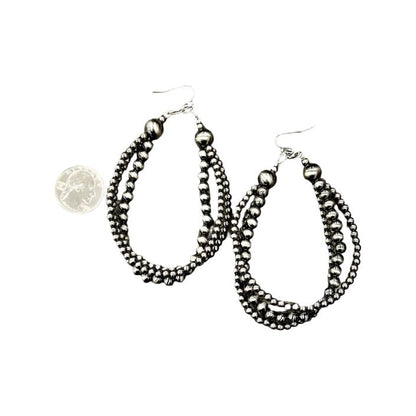 Women's Isac Trading Handmade Polish Navajo Bead Earrings 725487 - Crazy House Western Wear
