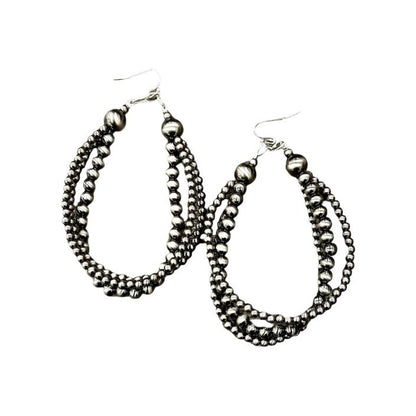 Women's Isac Trading Handmade Polish Navajo Bead Earrings 725487 - Crazy House Western Wear