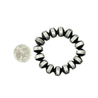 Women's Isac Handmade 12mm Navajo Bead Stretch Bracelet 