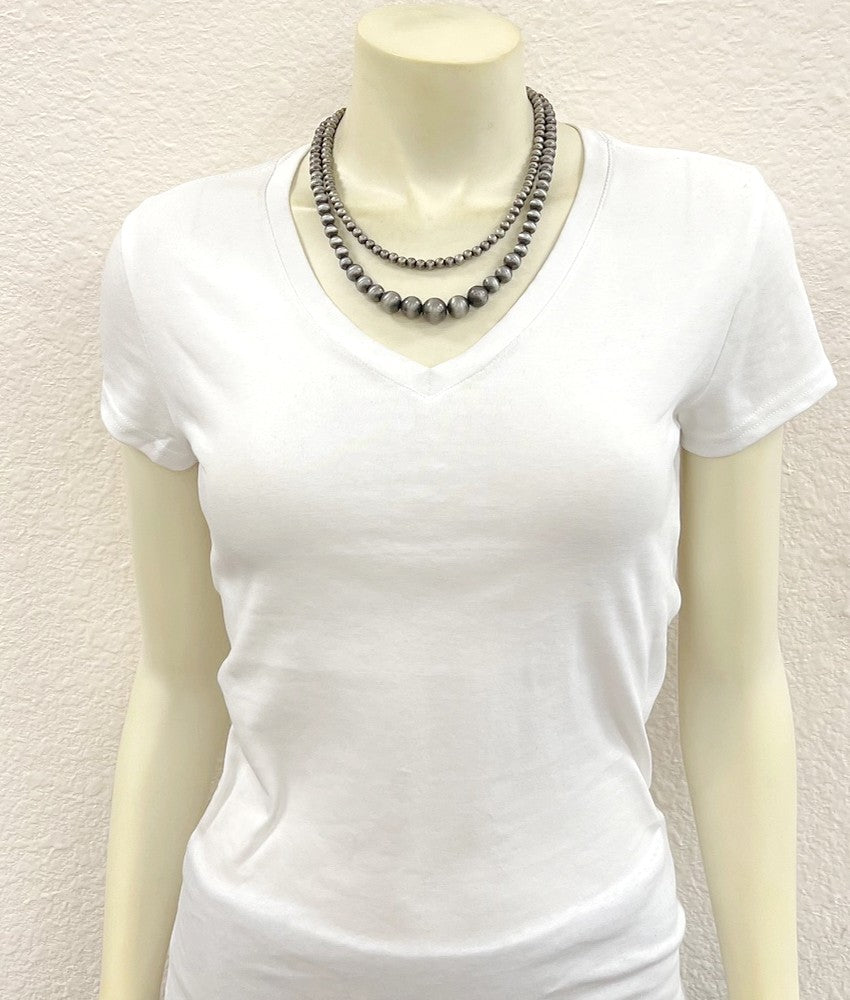 Isac Women's 16" Western Bead 2-Strand Necklace