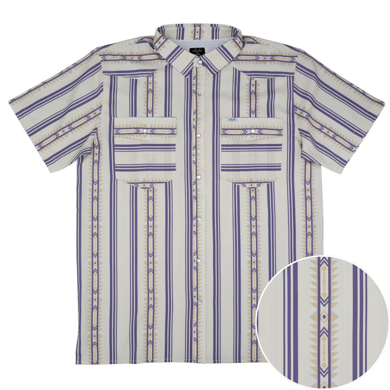 Men's SanJac Short Sleeve The Alpine Pearl Snap Shirt COA-SS-ALPN
