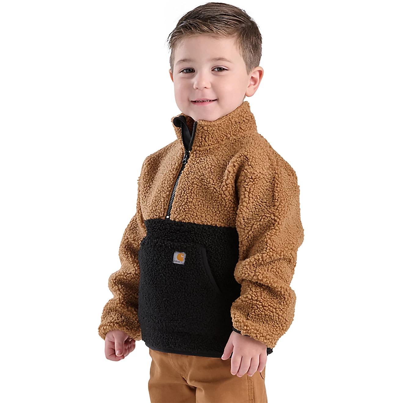 Boy's Carhartt Long Sleeve Sherpa Half-zip Sweatshirt CA6777-K01