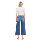 Women's Vervet Mid Rise Raw Hem Wide Leg Jeans LV1246 - Crazy House Western Wear