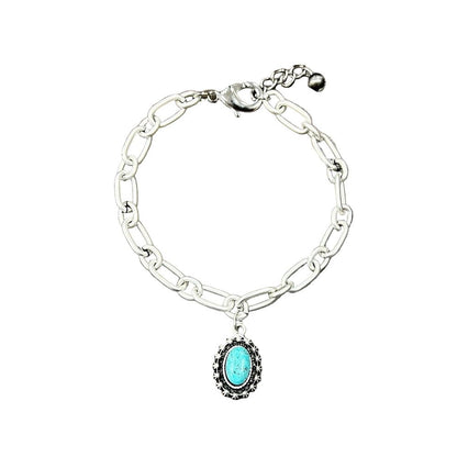 Women's Isac Adjustable Turquoise Anklet 