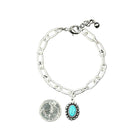 Women's Isac Adjustable Turquoise Anklet 