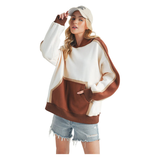 Women's Kate Color block Hoodie 993EK
