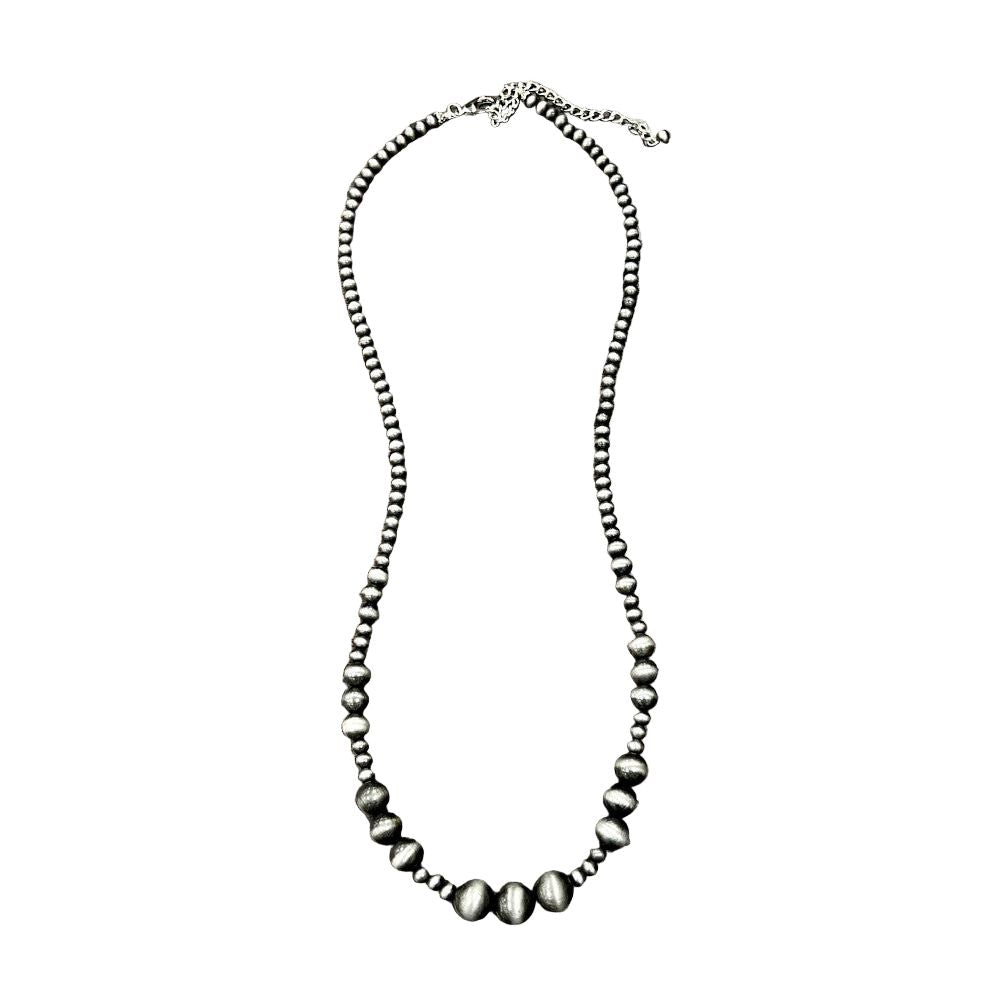 Women's Isac Handmade 30-inch Navajo Bead Necklace 