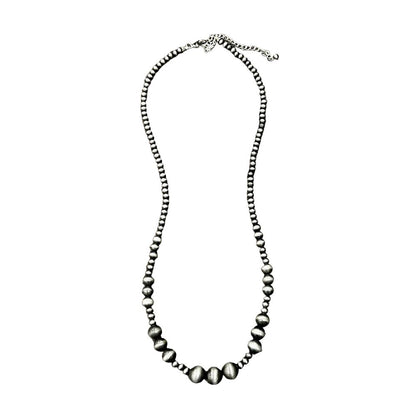 Women's Isac Handmade 30-inch Navajo Bead Necklace 