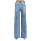 Women's High Waist Wide Leg Pintuck Detailed Jeans RDP5989
