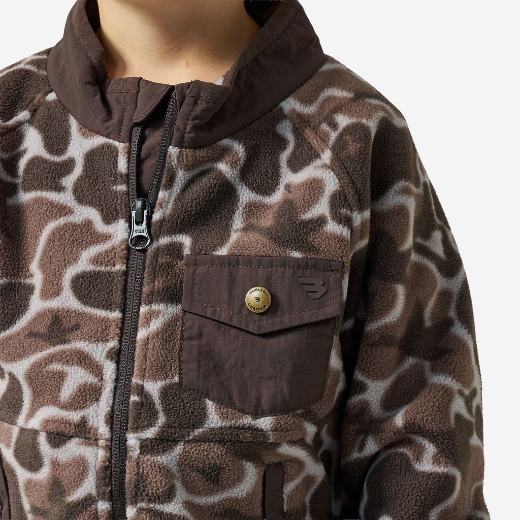 Burlebo Boy's Mallard Mayhem Camo Microfleece Y-MICFZJ-MMAYC-B