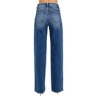 Women's Risen Jeans Tummy Control High Rise Wide Baggy Jeans RDP5951
