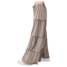 Women's Mineral Washed Tiered Pants EB56000 - Crazy House Western Wear