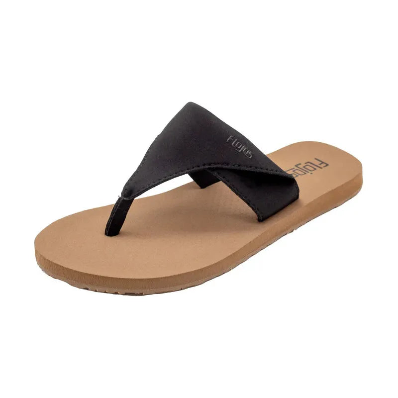 Women's Flojos Kaitlin Sandal 224-BLK/TAN - Crazy House Western Wear