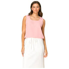 Women's Tres Bien Square Neck Knit Tank Top T-41456 - Crazy House Western Wear