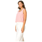 Women's Tres Bien Square Neck Knit Tank Top T-41456 - Crazy House Western Wear