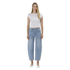Women's Flying Monkey Super High Rise Elastic Band Barrel Jeans F583 - Crazy House Western Wear
