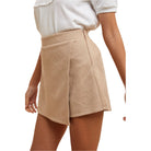 Women's Textured Quilted Knit Skort AP6232A - Crazy House Western Wear