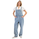 Women's Washed Denim Overalls EB90075 - Crazy House Western Wear