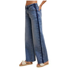 Women's Stretch Side Stripe High Rise Baggy Str Leg Jean AP6365 - Crazy House Western Wear