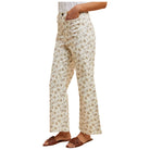 Women's Ditsy Printed Front Pocket Stretch Wide Leg Jeans AP6329 - Crazy House Western Wear