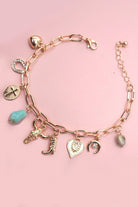 Women's Josslyn Gold Western Charm Bracelet 80B1291-BRCLT