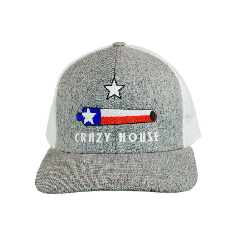 Embroidered Cannon Gray Snapback - Crazy House Western Wear