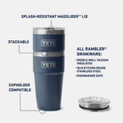 Yeti 20oz Riverhead Green Rambler Stackable Cup 21071509041