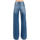Women's Mid Rise Stretch Trouser Wide Leg Jeans P1365W - Crazy House Western Wear