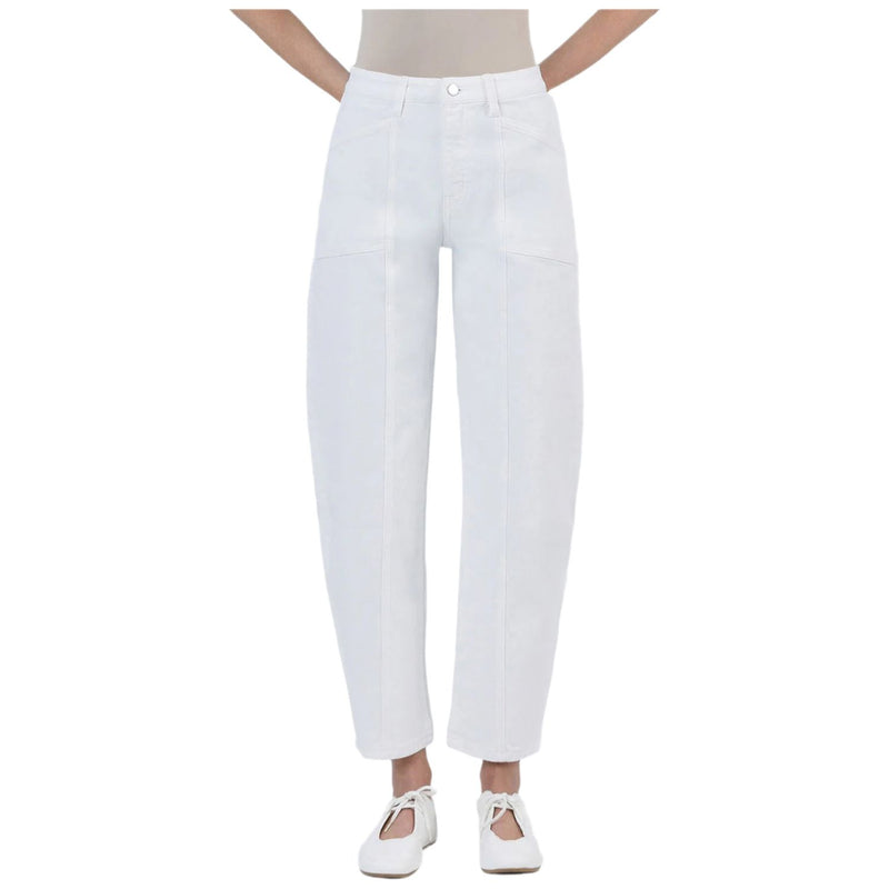 Women's Flying Monkey Super High Rise Panel Barrel Jeans F5880WH - Crazy House Western Wear