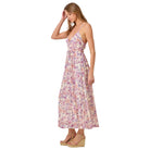 Women's Criss Cross Back Pleating Mesh Dress 60646 - Crazy House Western Wear