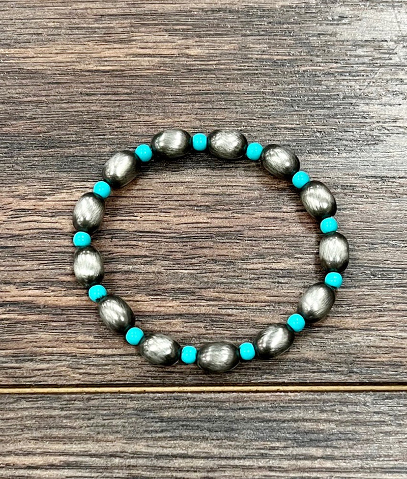 Women's Isac 10mm Oval Bead Stretch Bracelet 711600