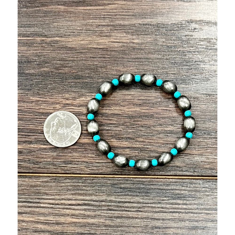 Women's Isac 10mm Oval Bead Stretch Bracelet 711600