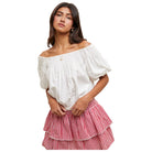 Women's Off-the-shoulder Blouse WL25-10279 - Crazy House Western Wear