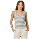 Women's Striped Raw Cut Edge Tank Top 61043 - Crazy House Western Wear