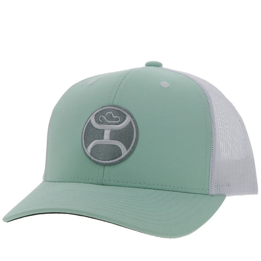 Women's Hooey "Primo" Mint and White Cap With Patch 2346T-MTWH
