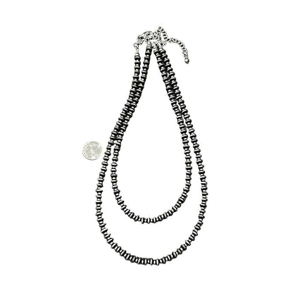Women's Isac Handmade Rondelle Navajo Bead Necklace 