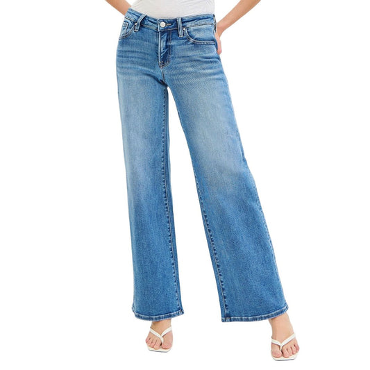Women's Low Rise Wide Leg Jeans PW21186