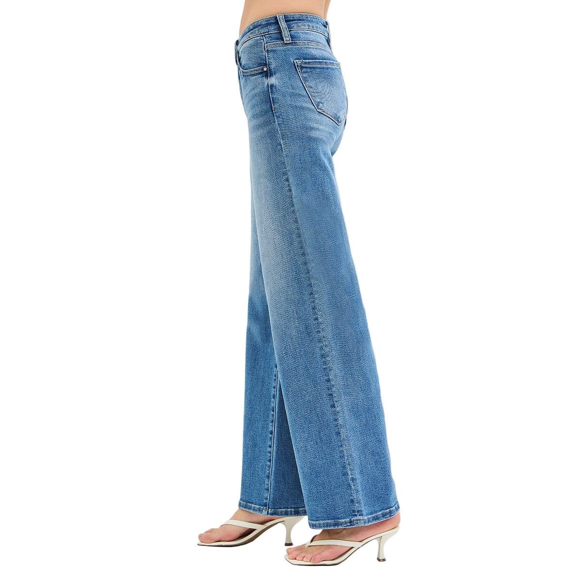 Women's Low Rise Wide Leg Jeans PW21186