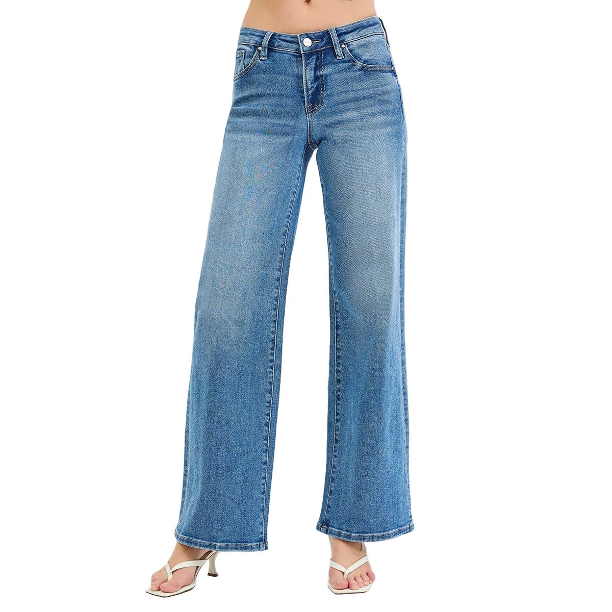 Women's Low Rise Wide Leg Jeans PW21186