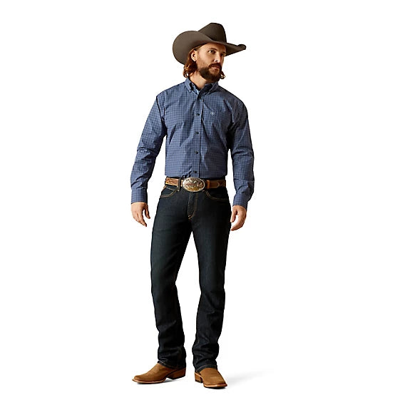 Men's Ariat Pro Series Tanner Classic Fit Long-Sleeve Western Shirt 10052312 - Crazy House Western Wear